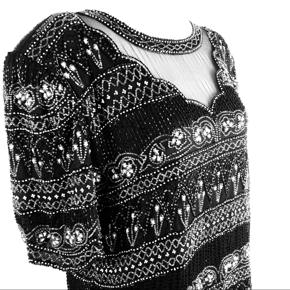 Laurence Kazar beaded tunic - Picture 7 of 8